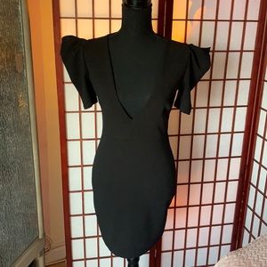 fancy cocktail black dress